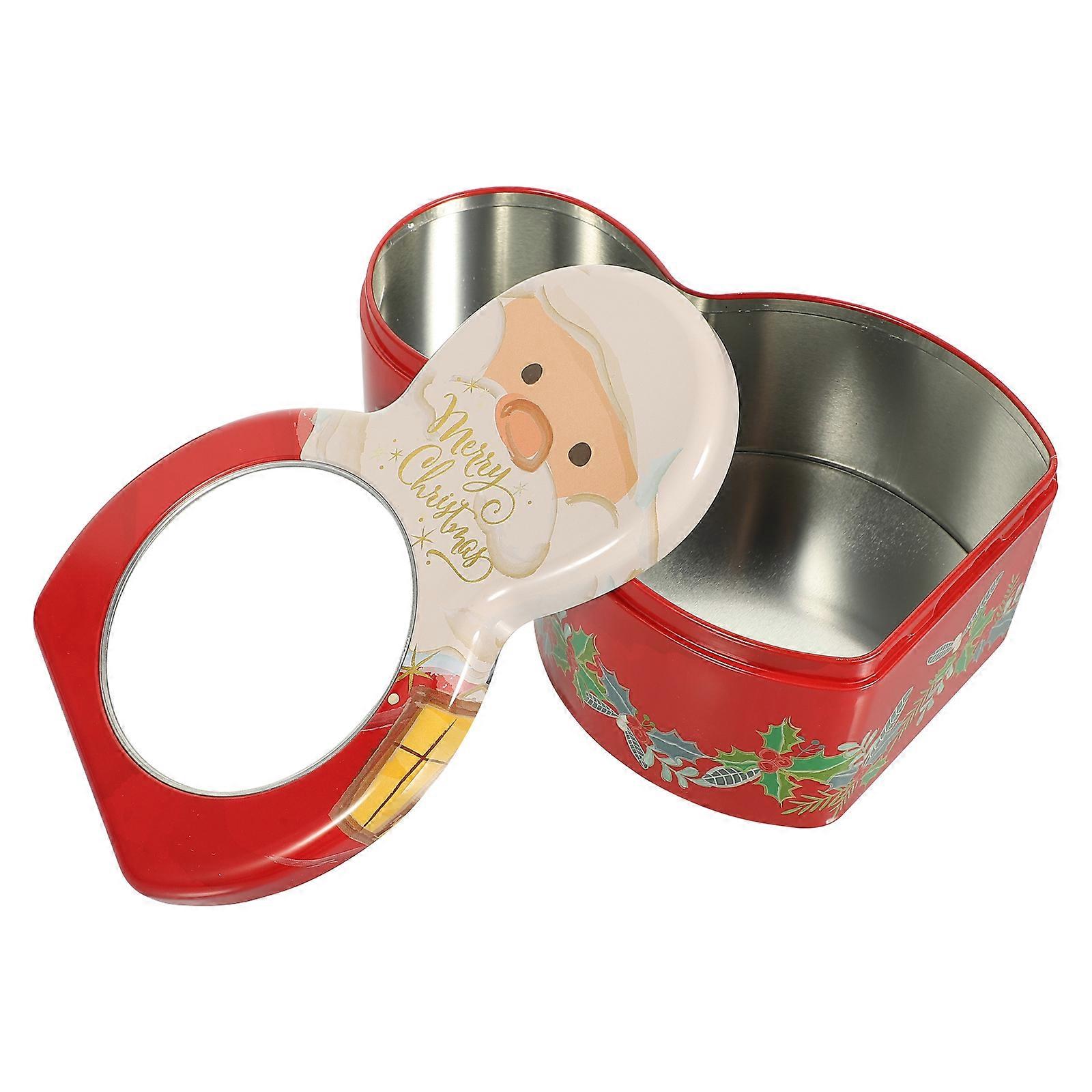 Creative Christmas Themed Candy Storage Box Gift Container Assorted Color Rectangular 1Pack