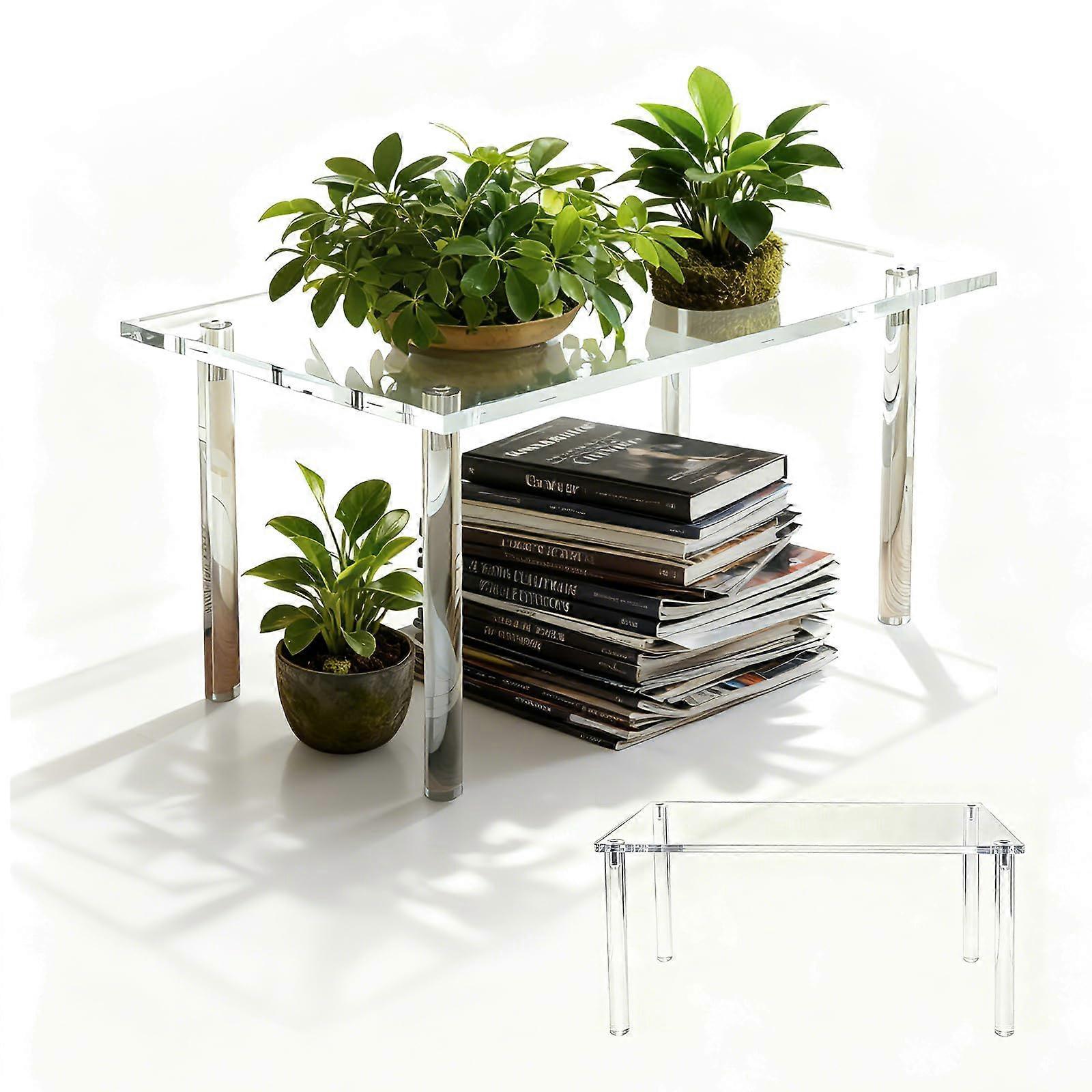 Extra Large 7mm Thick Acrylic Display Stand Riser for Plants Perfume Organizer 15.4x11.8x8in