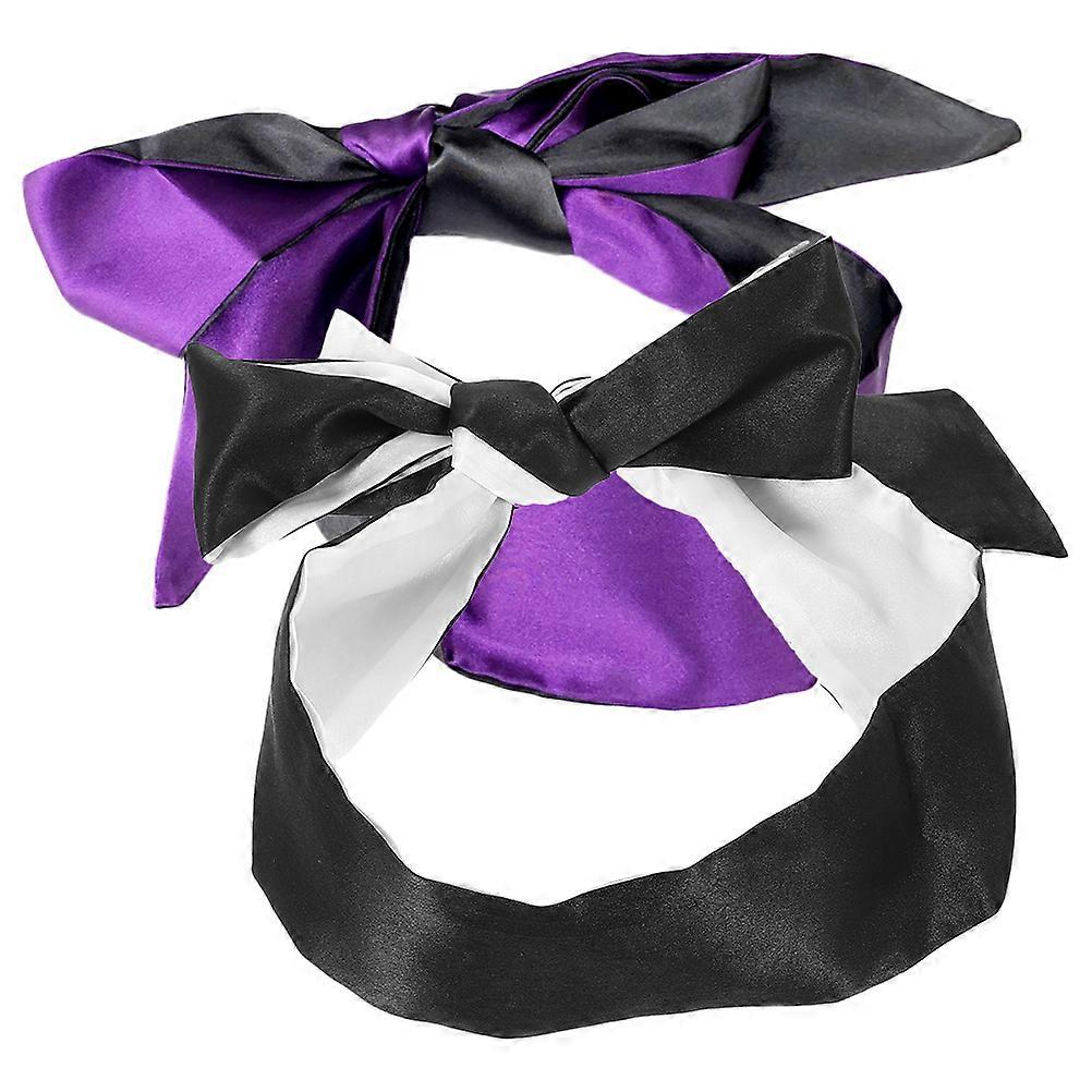 Comfortable Satin Eye Cover for Sleeping 8Pcs Portable Decorative Blindfold