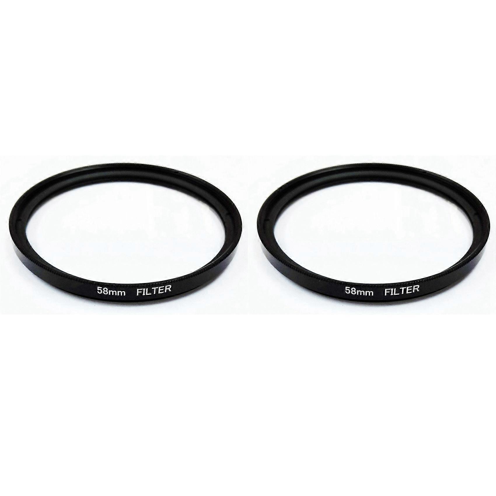 2X UV Filter 58mm Lens Protection for Camera Filter EOS 500D 1000D,Black