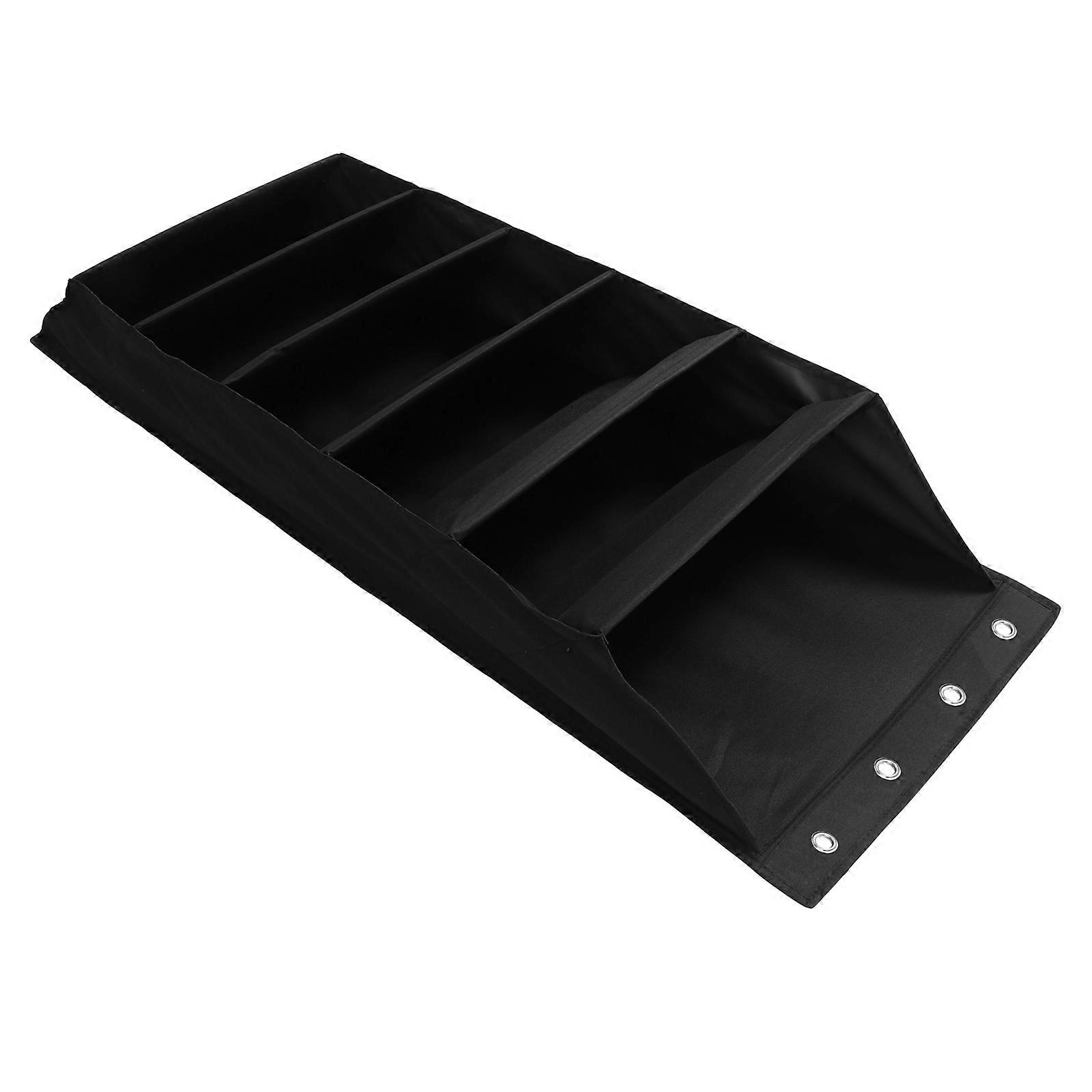 Wall Door Hanging Storage Bag Multi-function Hanging Organizer for Bedroom Bathroom Kitchen Black 1Pcs