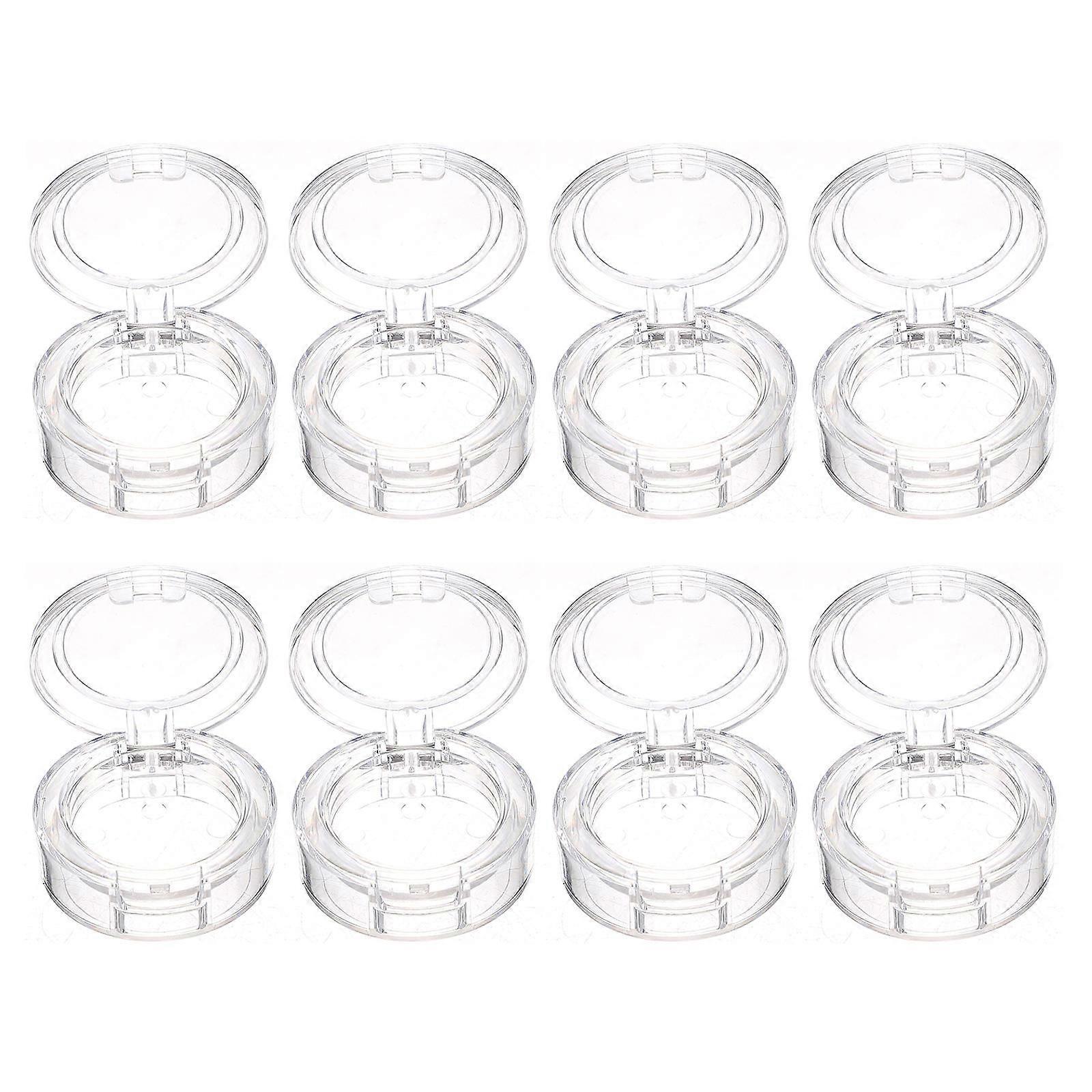 Eyeshadow Case Storage Box for Makeup Organizer 8Pcs Transparent