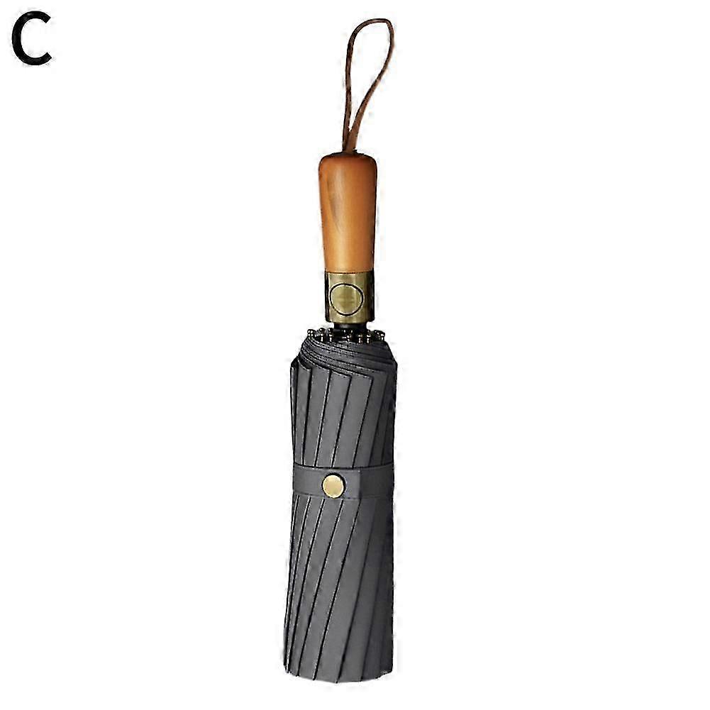 Umbrella Full-Automatic Dual-Purpose Umbrella Large Folding Umbrella 25-26