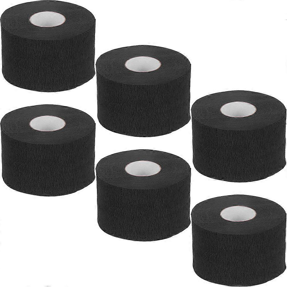 Black Neck Strips Single Use for Barber Neck Paper 18 Rolls Pack