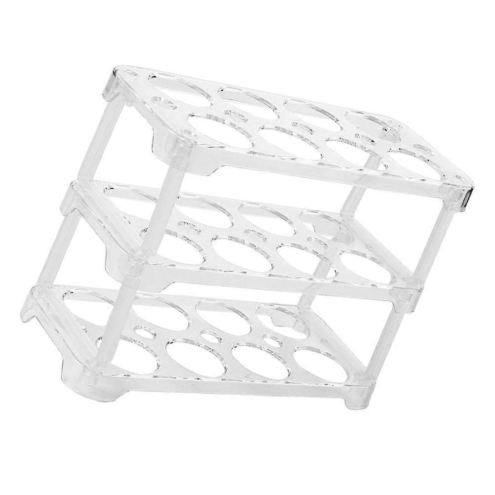 Refrigerator Egg Box Storage Frame for Fresh Keeping 3Pcs White