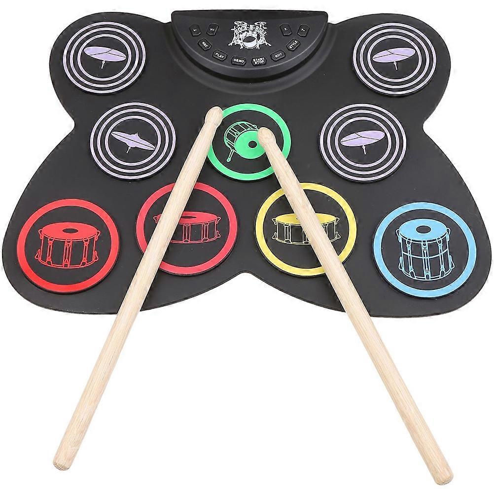 Electronic Drum Set Kids Practice Drum Instrument Toy 1Set Gift