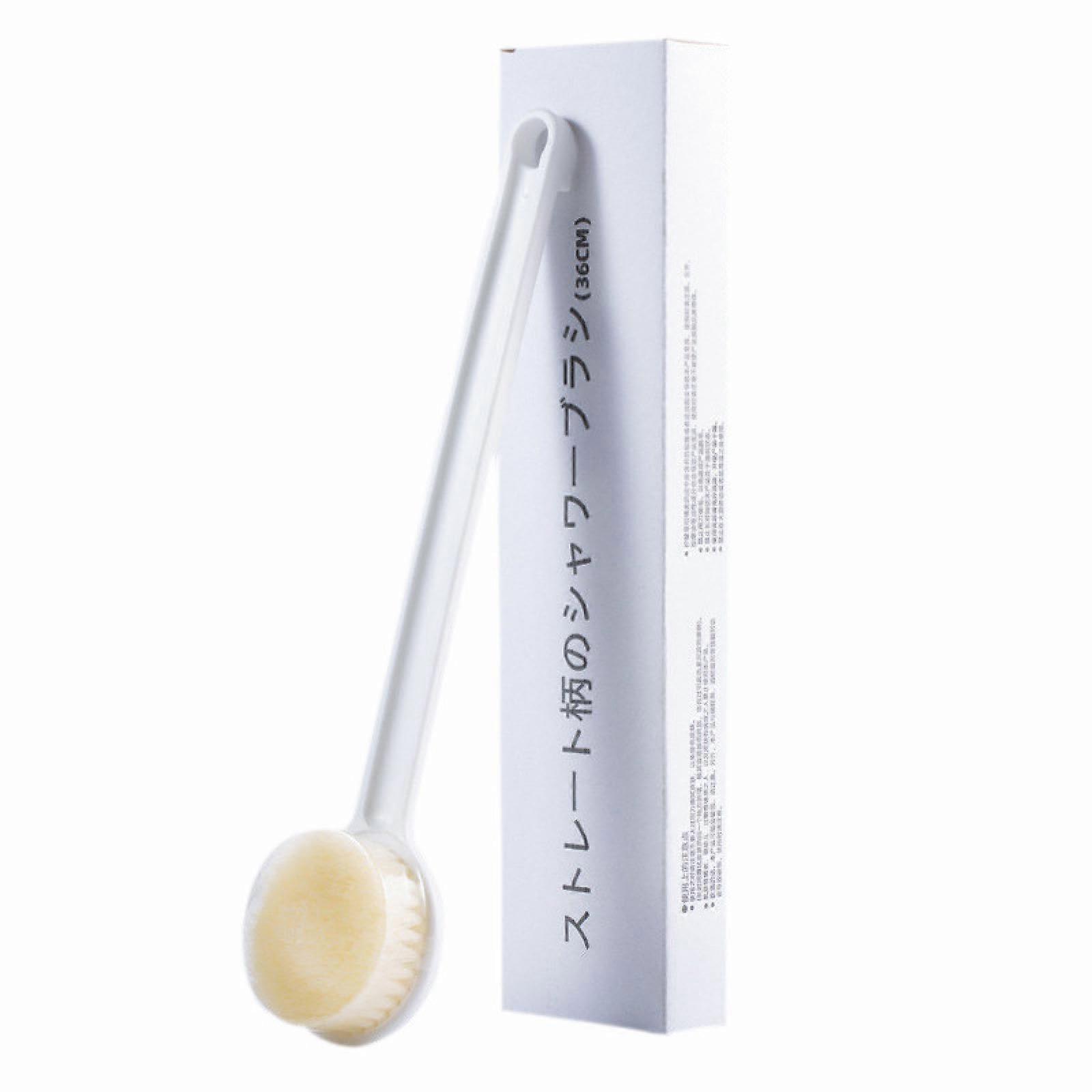 Long Handle Back Scrubber Shower Brush with DoubleSided Soft Bristles and Ergonomic Grip