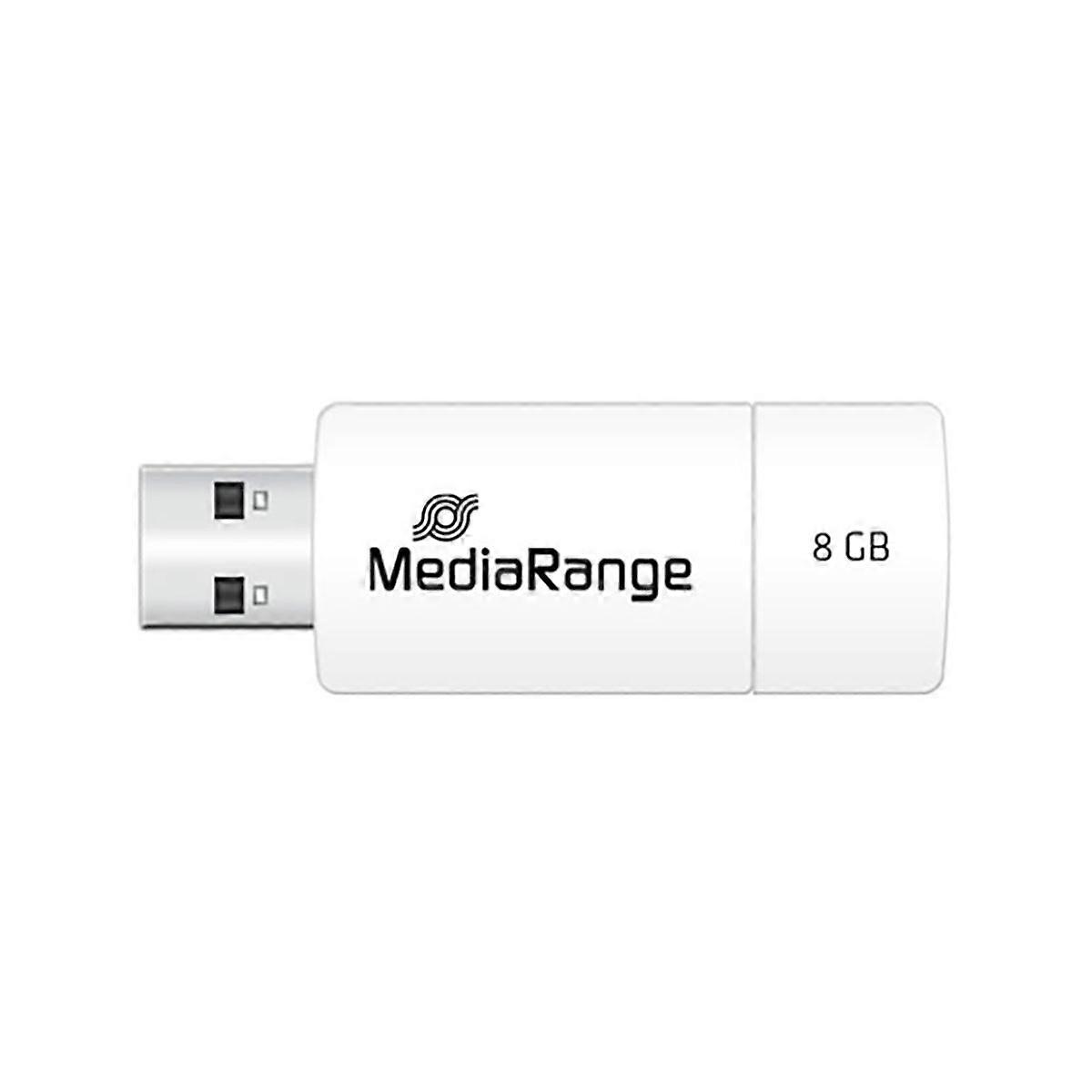 8GB USB Key for File Transfer and Backup, White