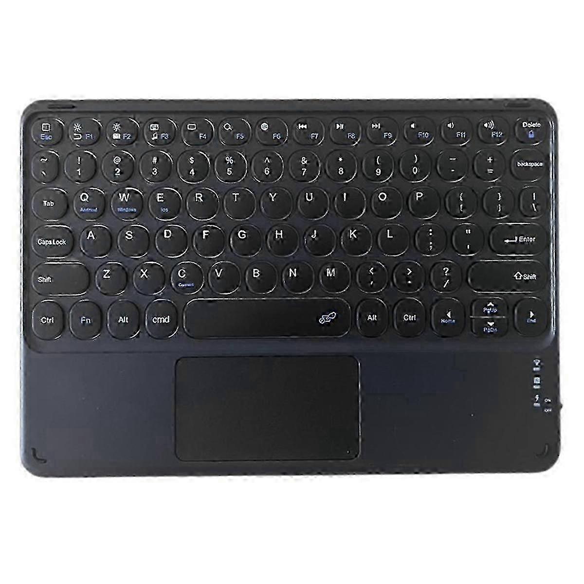 Wireless Bluetooth Keyboard Mini 78 Keys Gaming Office Rechargeable Keyboard Touchpad for Pad PC Ta--