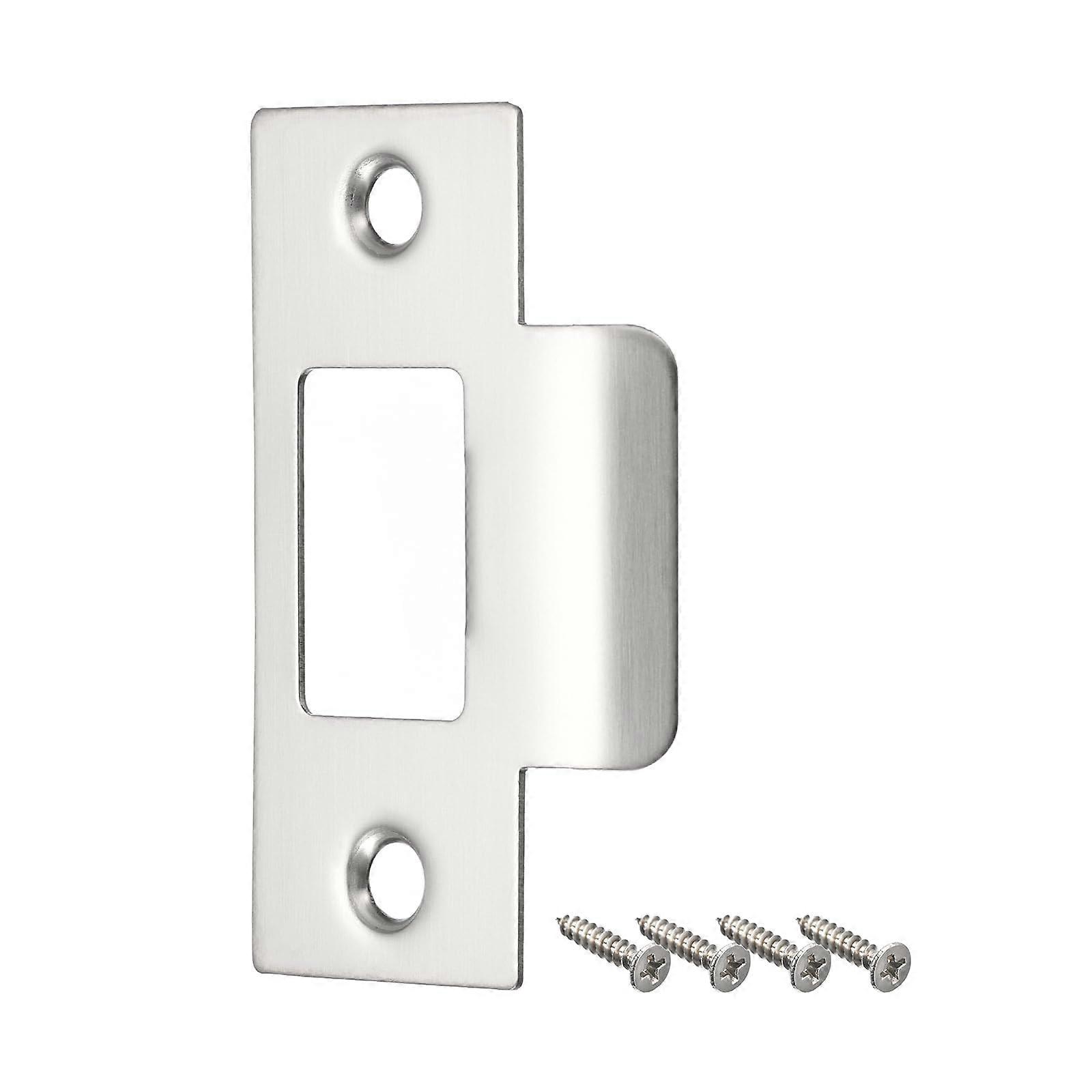 Door Strike Plate Stainless Steel Deadbolt Lock Replacement for Secure RustResistant Door Frame