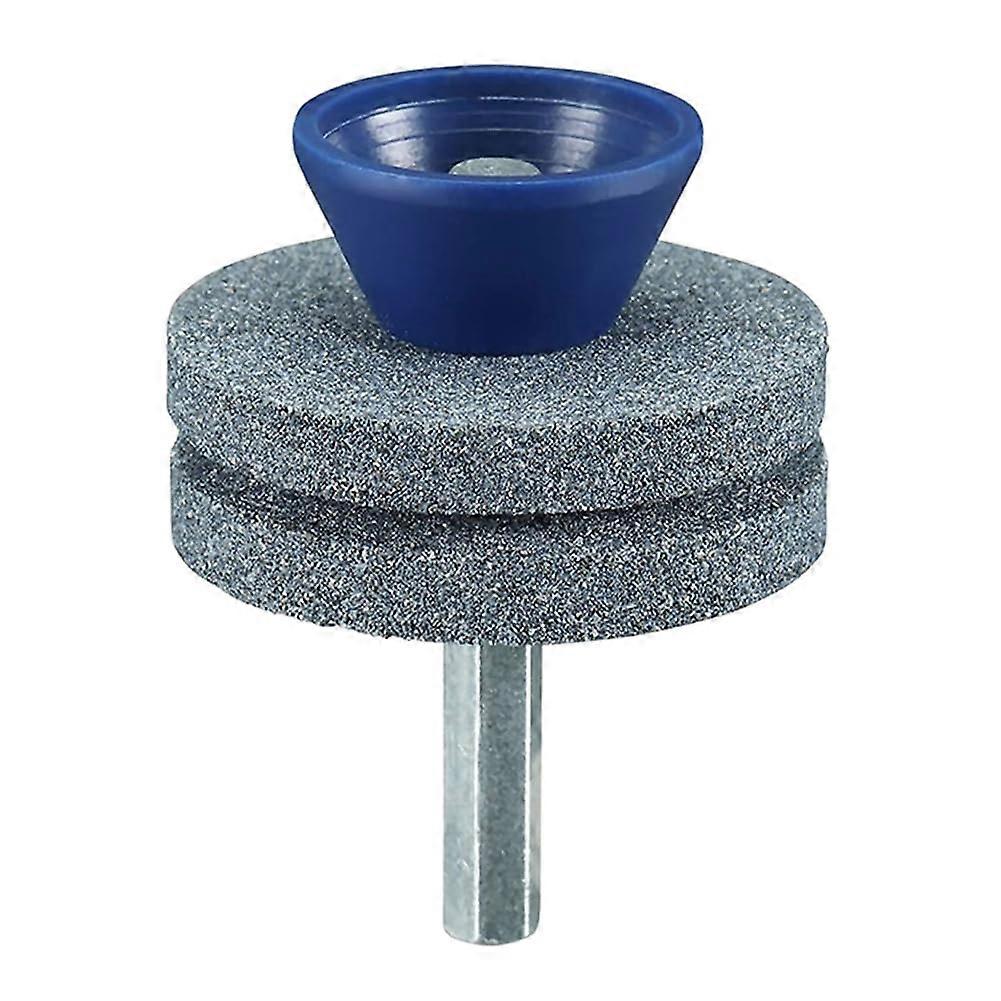 Universal Lawn Mower Blade Sharpener for Drill with Durable Stone and Balancer for Quick Sharpening