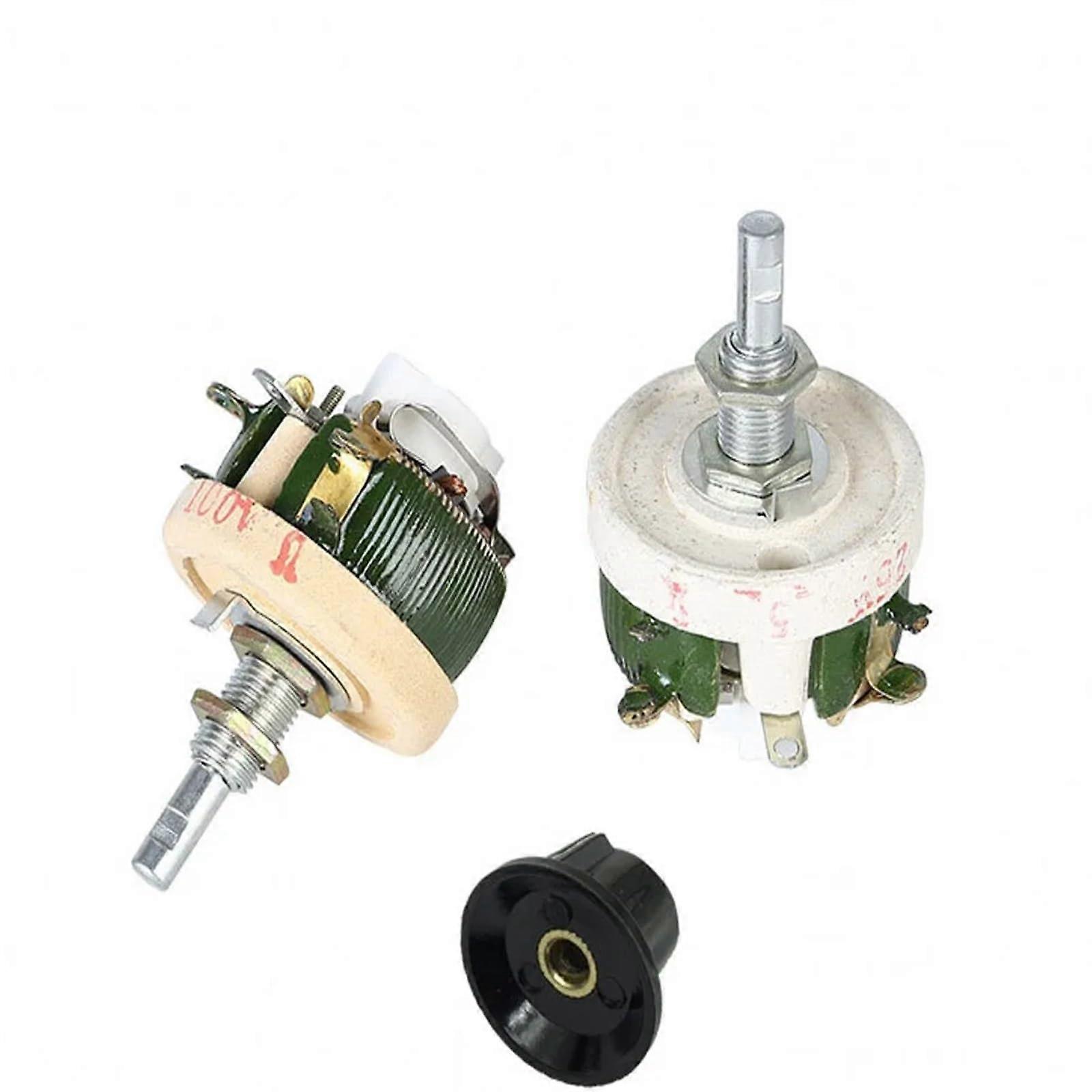 Power Wirewound Potentiometer 500R Rotary Rheostat Ceramic Variable Resistor 25W