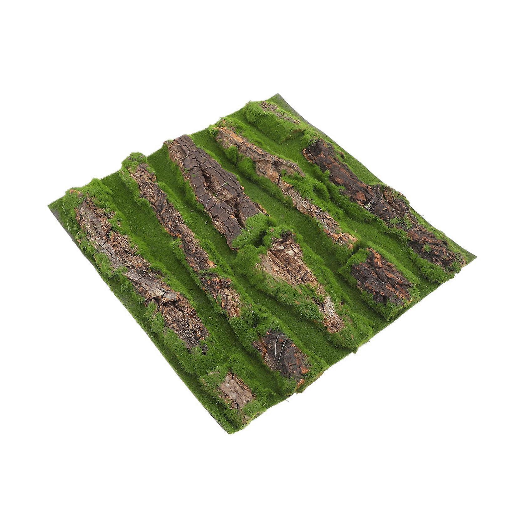 Reptile Tank Background with  Simulation Bark Design, Safe Terrarium Wall Decor for Aquatic Pets