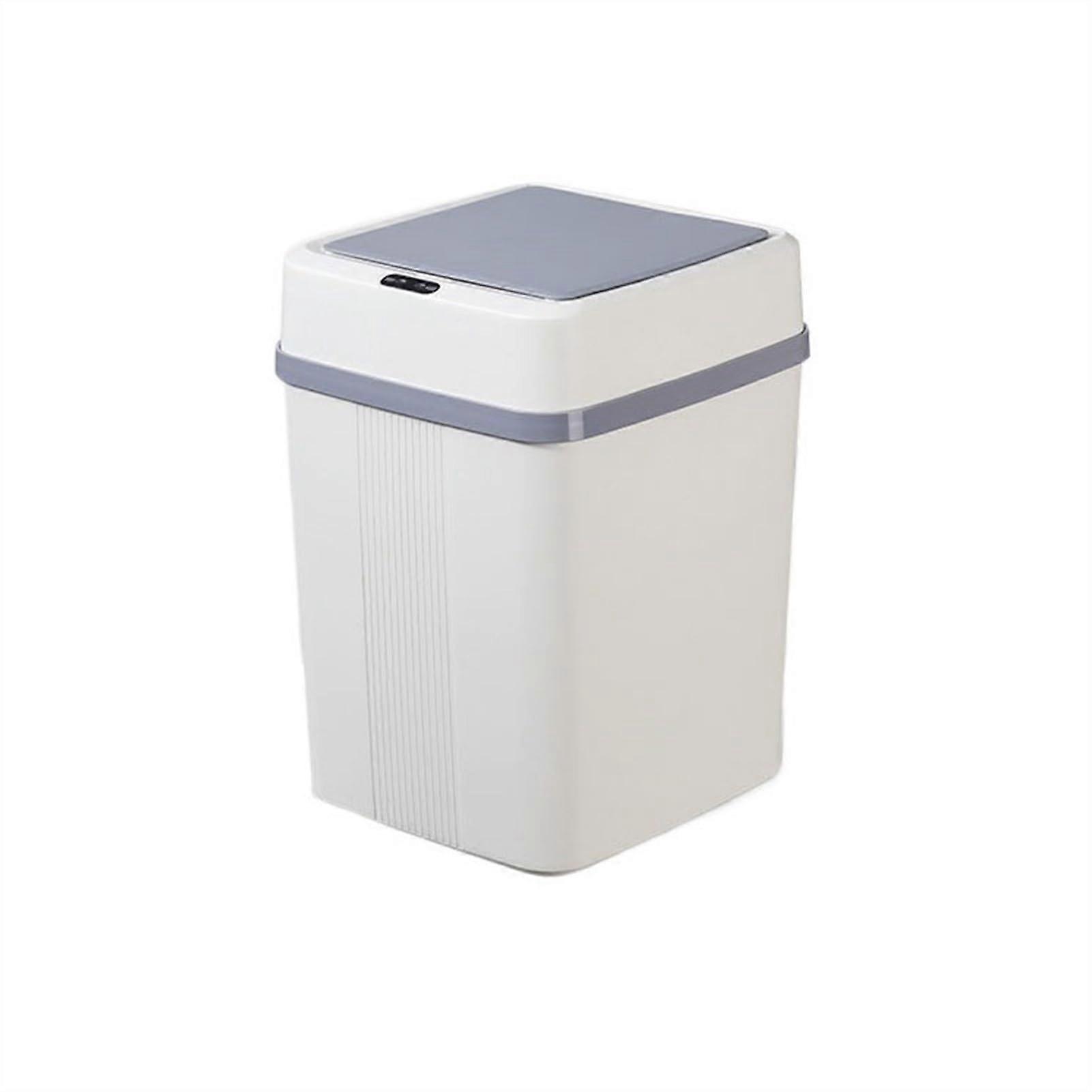 Small Trash Can with Lid Compact Modern Design for Kitchen Bathroom Bedroom Space Saving