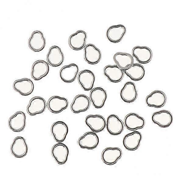 Fishing Rings for Jigging Assist Hooks, 7x30pcs Solid Stainless Steel