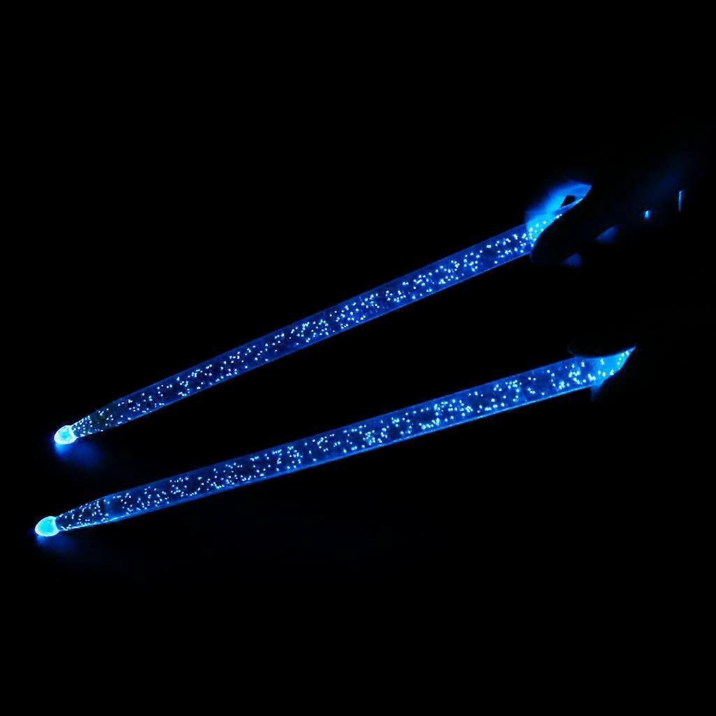 LED Drumsticks with Bright TapActivated Light for Stage Performance, Durable Acrylic, Blue Glow