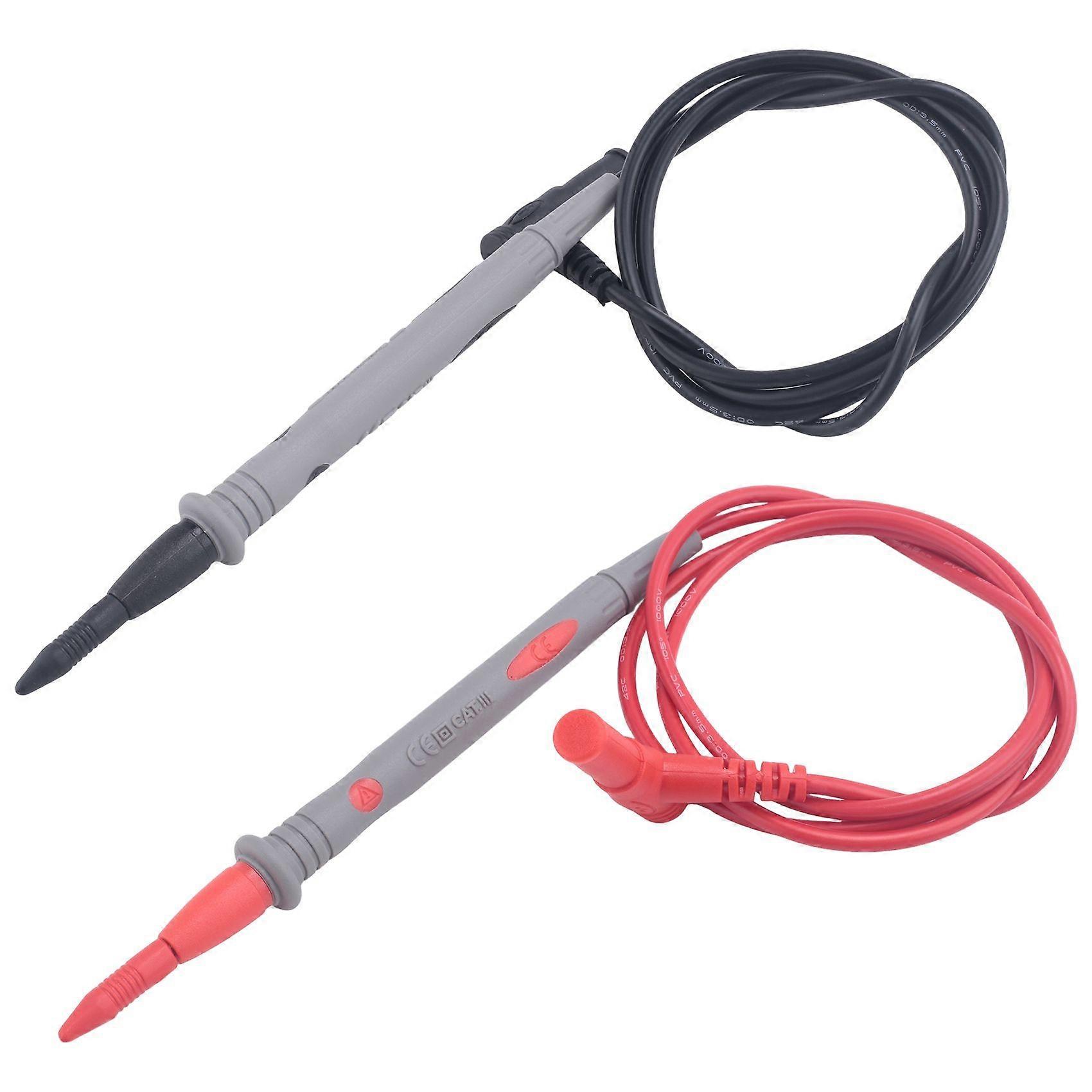 1 Pair Digital Multimeter 1000V 20A Universal Test Lead Cable Probe Red+Black