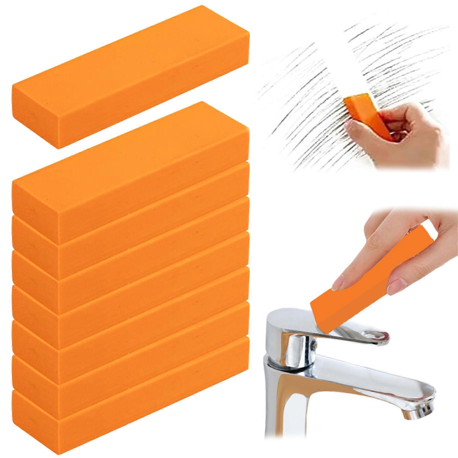 8PCS Stainless Steel Scratch Remover Set, Reusable Rust Eraser for Kitchen Bathroom Metal Surfaces