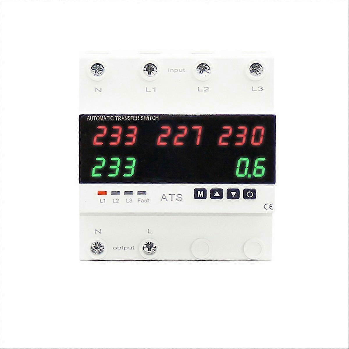Over Under Voltage Protector Power over Current Limiter 63A