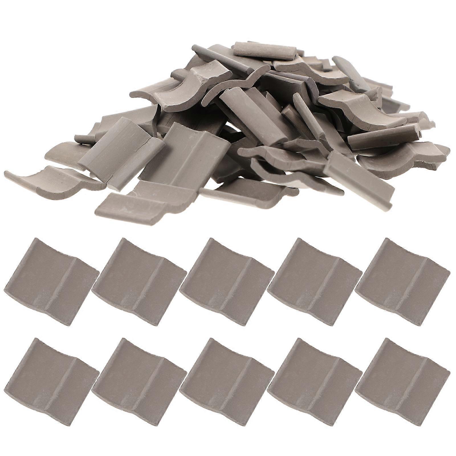 Sand Table Model Hand-Made Tile Decor for Decoration 60Pcs Set