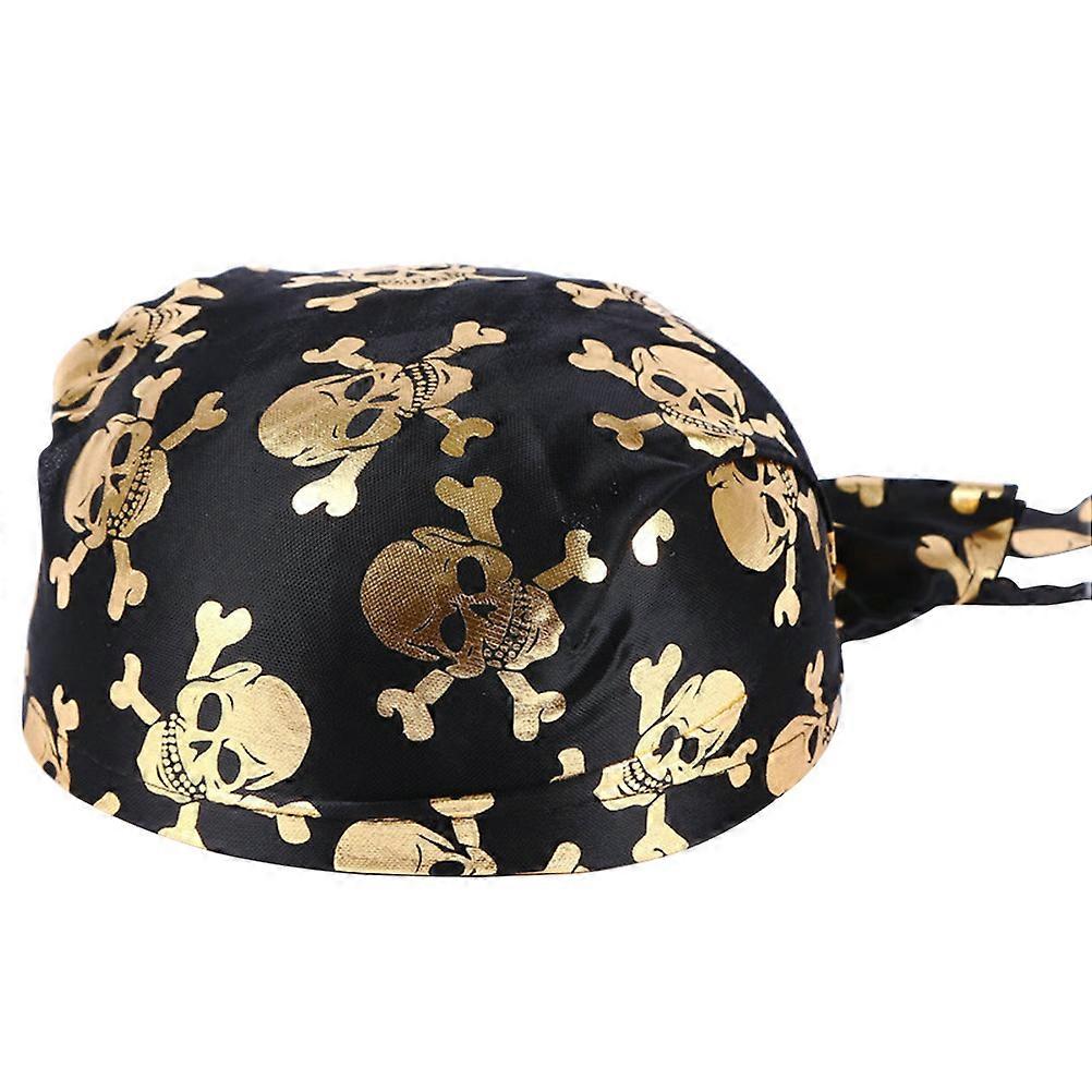 Pirate Hat Fun Pirate Accessories Colonial Skeleton Pattern Hat for Wearing