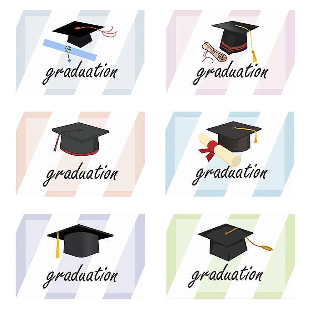Creative Graduation Cards Graduation Elements Cards for Celebration 6Sets