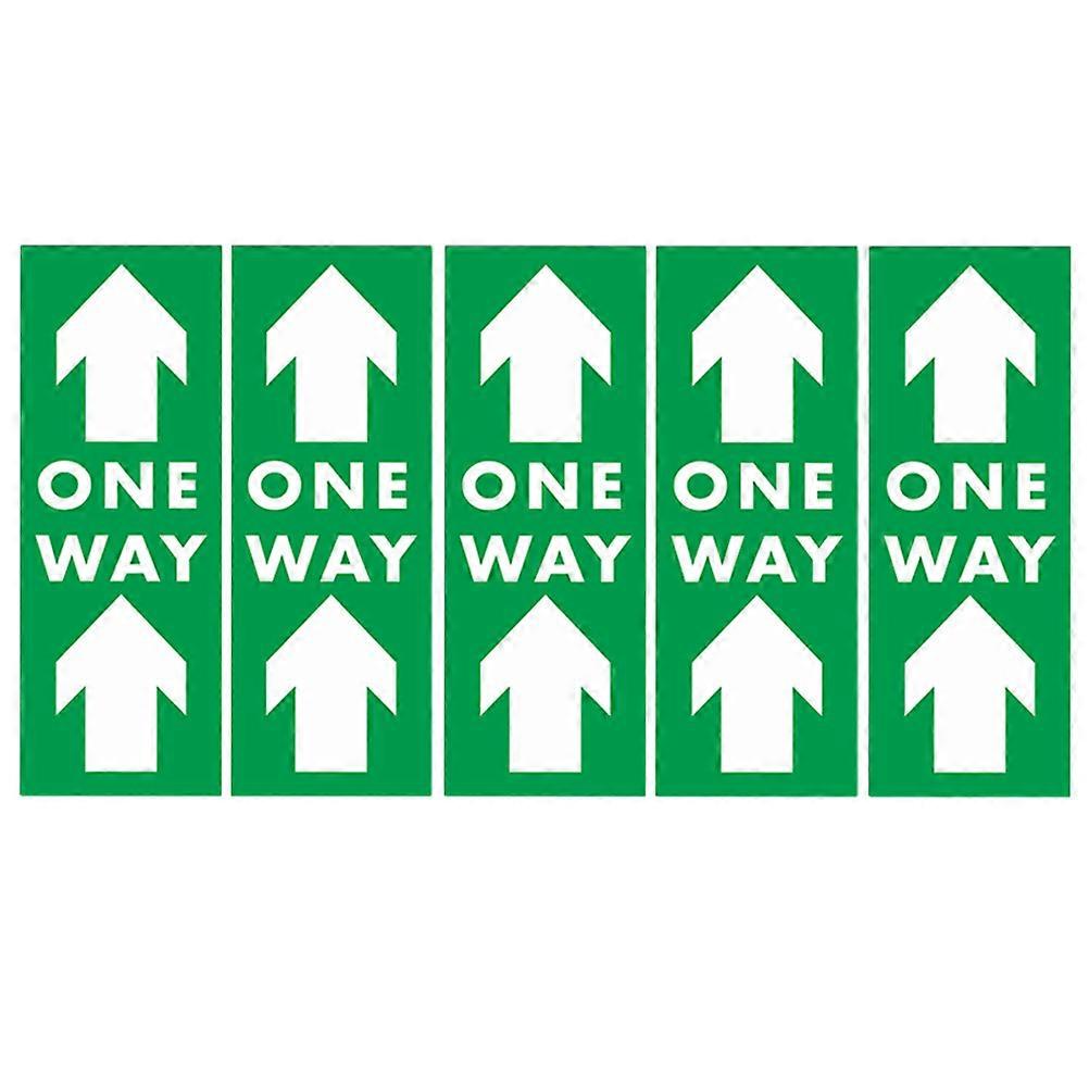 Floor Stickers for One Way Direction 5Pcs PVC Waterproof Decals