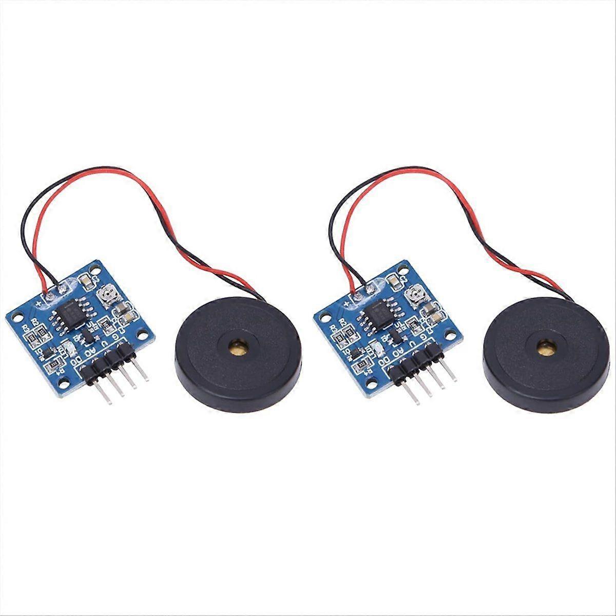 2PCS Piezoelectric Vibration Tapping Sensor Module