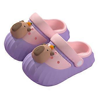 Slippers voor jongens en meisjes, kinderslippers met cartoonprint, ademende strandschoenen, kinderschoenen voor peuters maat 8-9