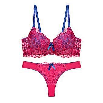 Dessous-Sets für Damen, Sport-BH, atmungsaktiv, schweißabsorbierend, verstellbarer Halt für optimalen Tragekomfort beim Training, Damen-Dessous-Sets, Z02 Rot, 2XL