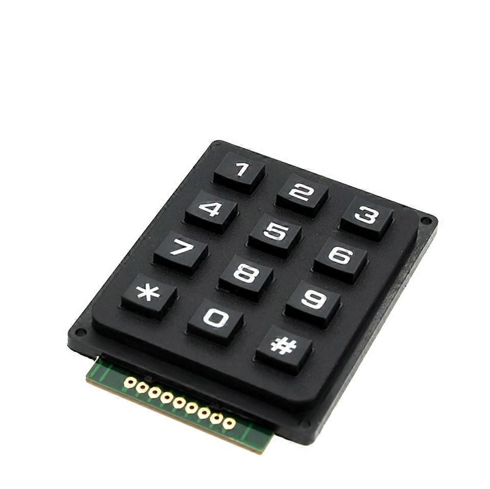3/4 4/4 Matrix Switch Keyboard Keypad Array Module ABS Plastic Keys 4x4 3x4 12 16 Key Button Membrane Switch DIY Kit compatible with