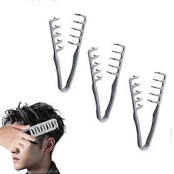 Pente texturizado 1-3x, pente de dentes largos, ferramenta para dar volume à raiz, pente para disfarçar costuras, pente para franja, acessórios de modelagem leves, perfeitos para cabelos cacheados - affo
