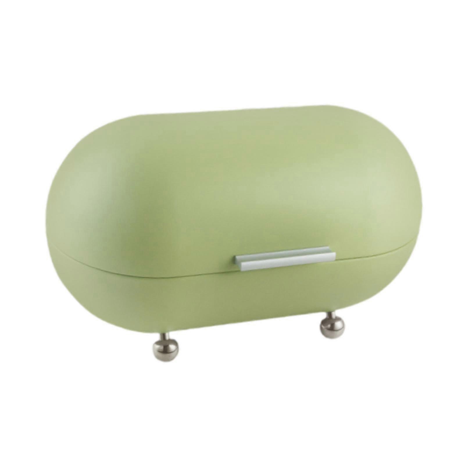 Bread Storage Use Snack Container Large Capacity Counter Bread Box Bread Storage green