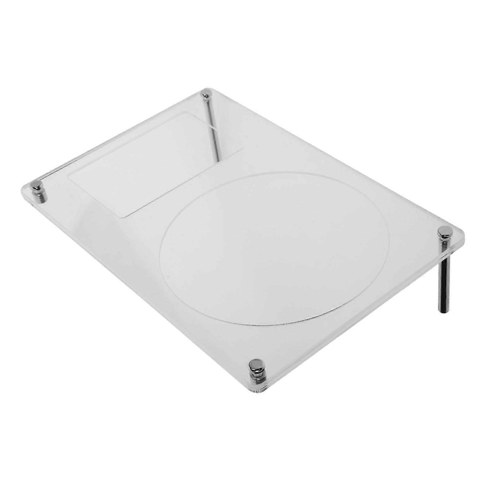 Acrylic Cd Stand Rack for Displaying 4Pcs on Desktop with Transparent Material