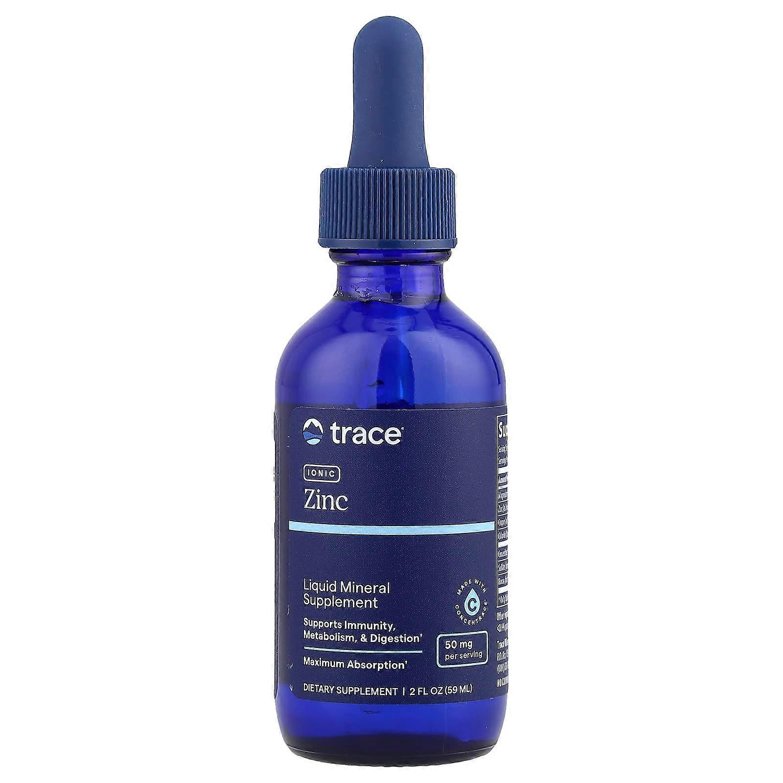 Trace Minerals , Ionic Zinc, 50 mg, 2 fl oz (59 ml)