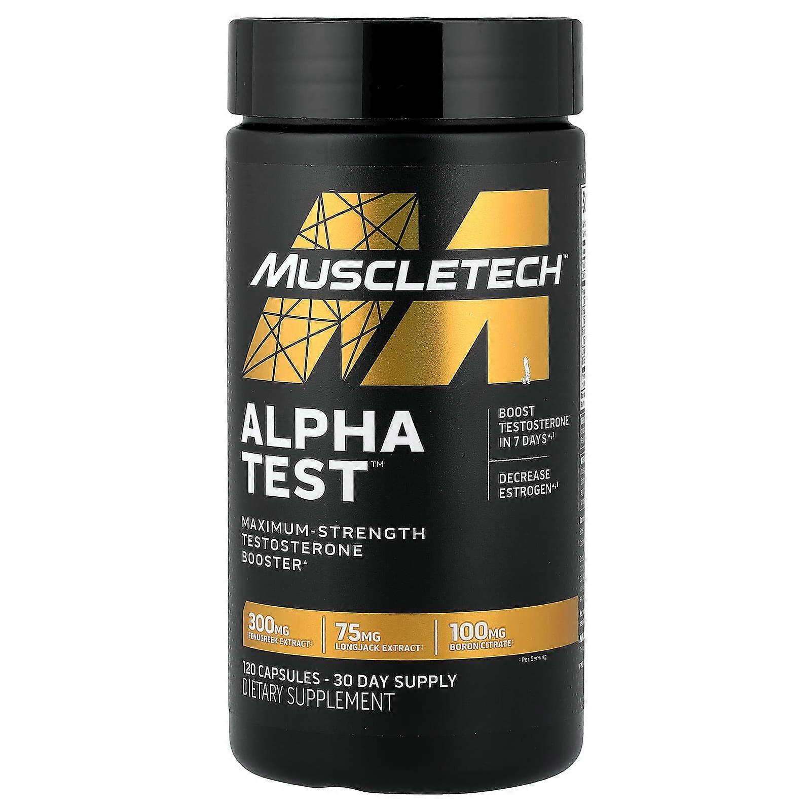 MuscleTech, Alpha Test, 120 Capsules