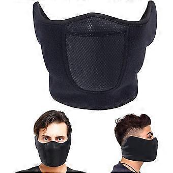 Sturmhaube, Halbgesichtsmaske, verstellbarer Verschluss, winddicht, für Damen und Herren, zum Skifahren, Snowboarden, Motorradfahren und für andere Wintersportarten, hoch atmungsaktiv (Halbgesichtsmaske)