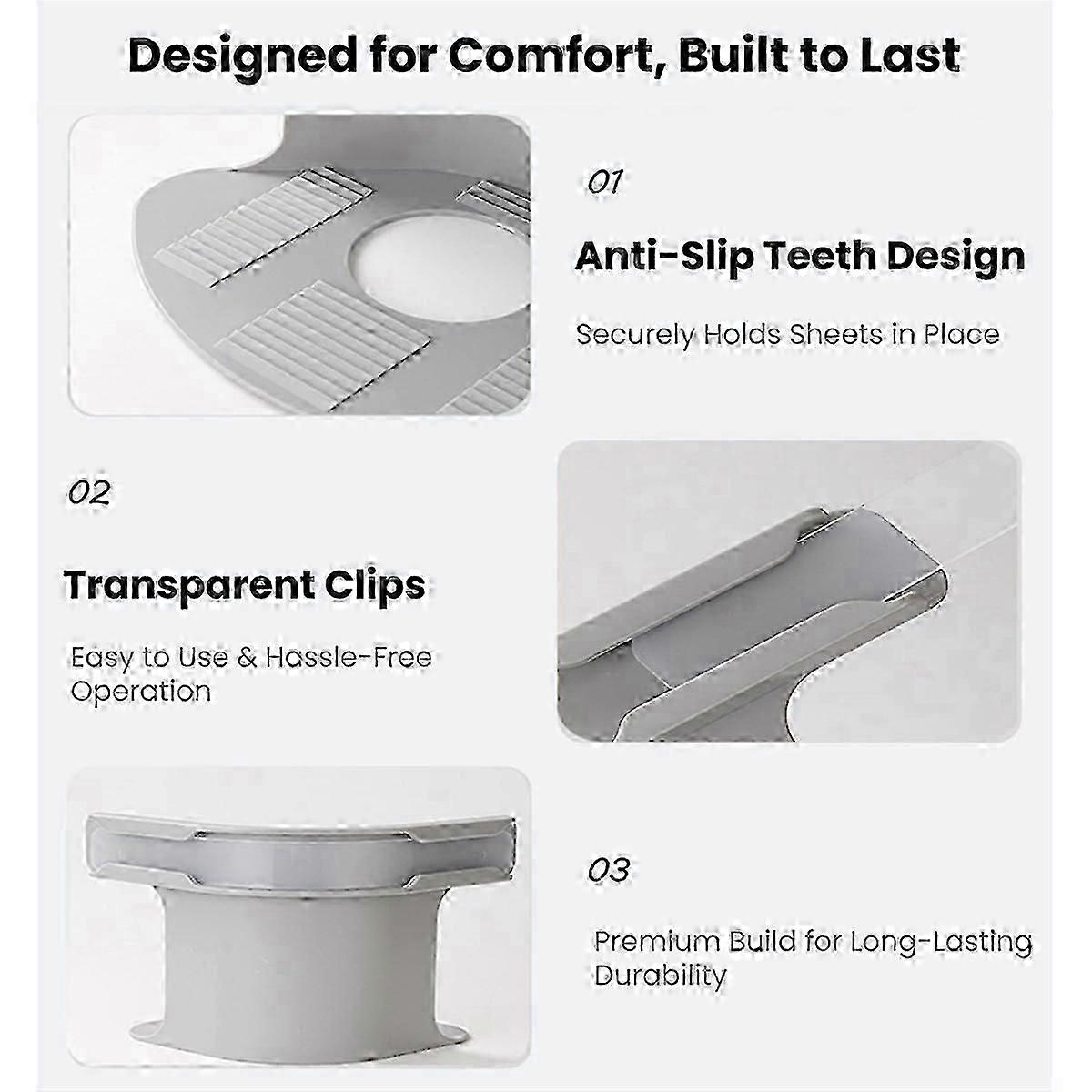 4PCS Bed Sheet Grippers Open Corner Bed Sheet Holder