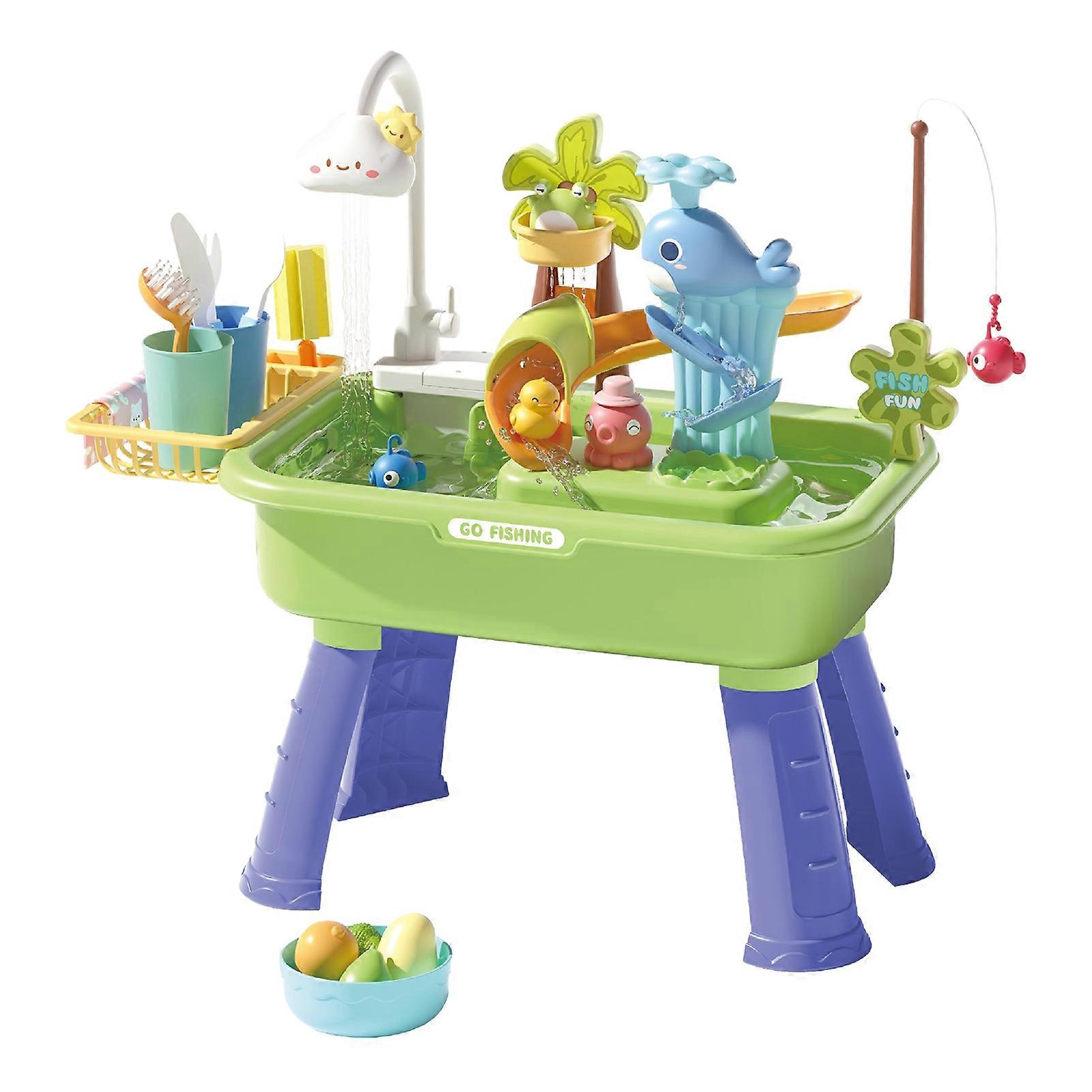 Table de jeu éducative sur l'eau et la pêche