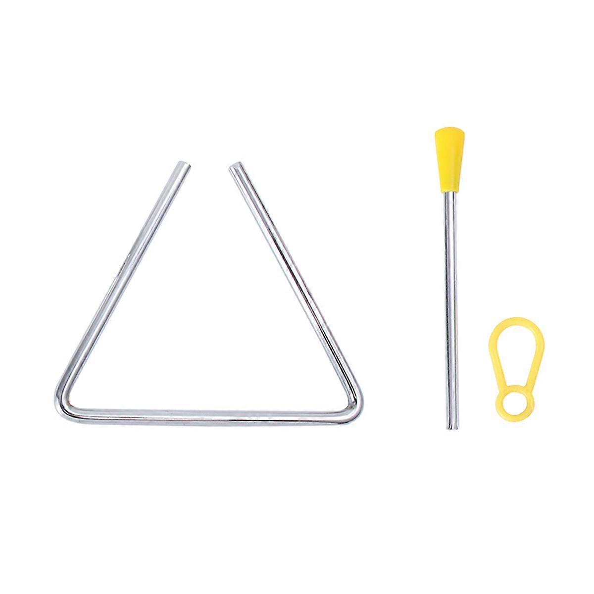 Music Percussion Instrument for Playing Triangle Teaching Tool 1Pcs Silver