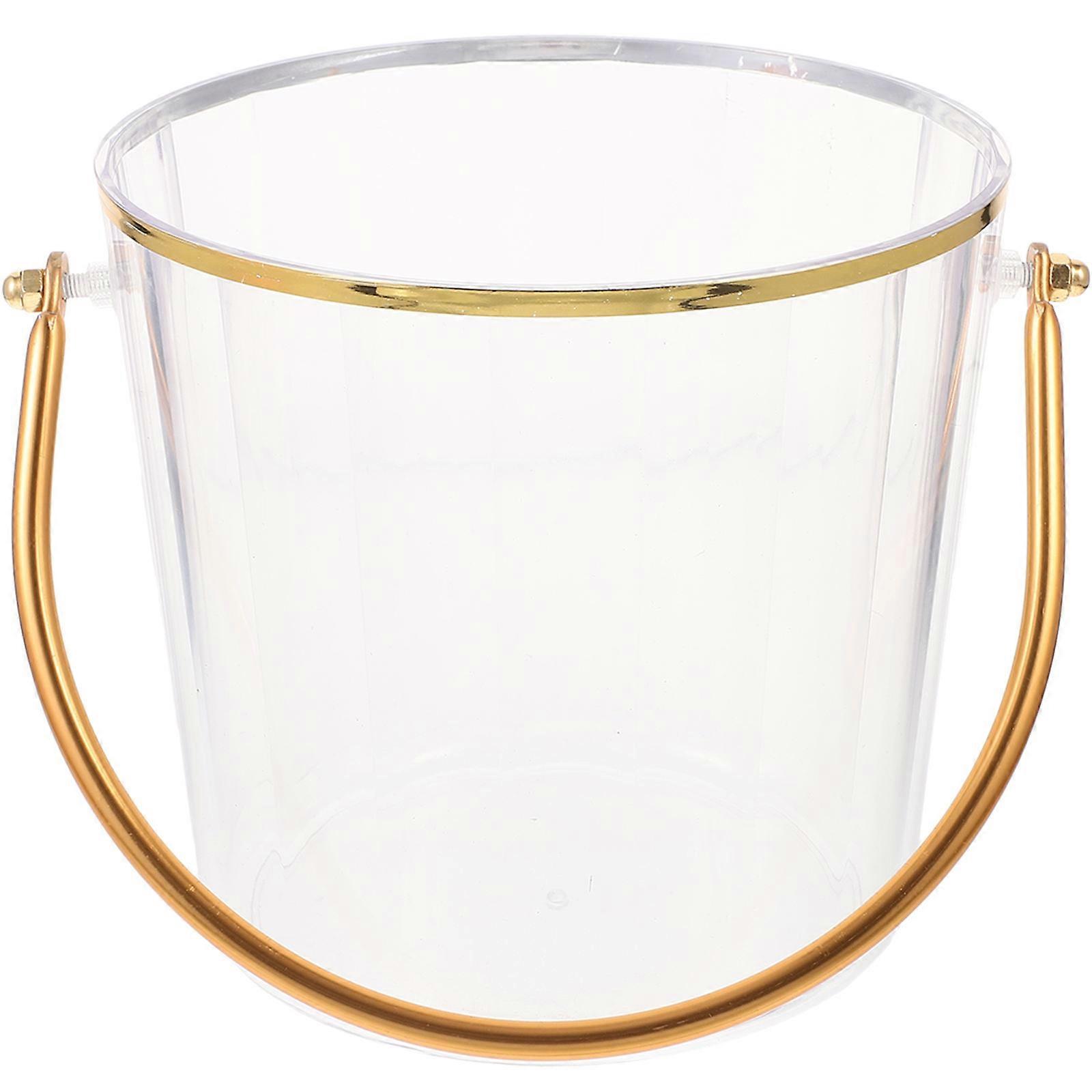 Transparent Ice Bucket for Storage Plastic Multiuse Drink Container