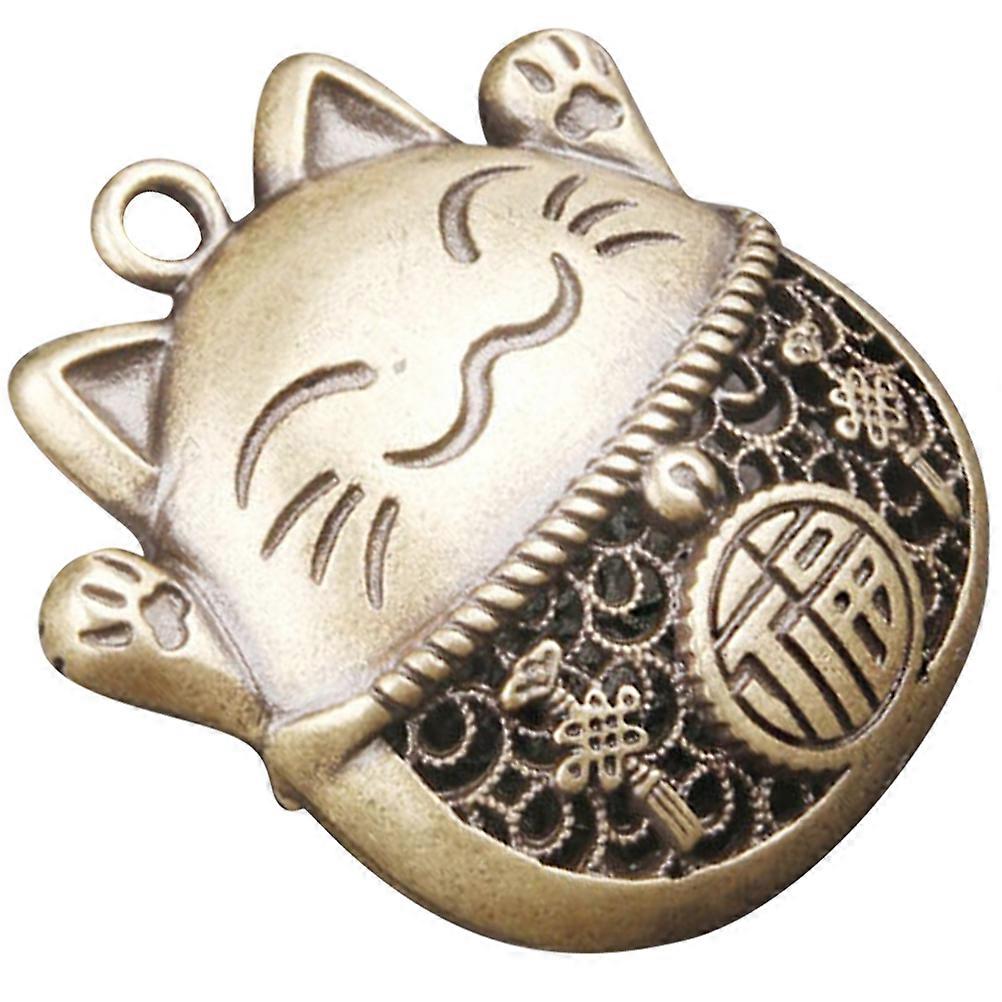 Cat Charm Brass Hanging Decor for Keychain