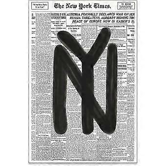 Black and White Newspaper New York City Wooden Jigsaw Puzzles