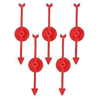 Plastic Arrow Game for Playing 5Pcs Durable Red ABS Accessories