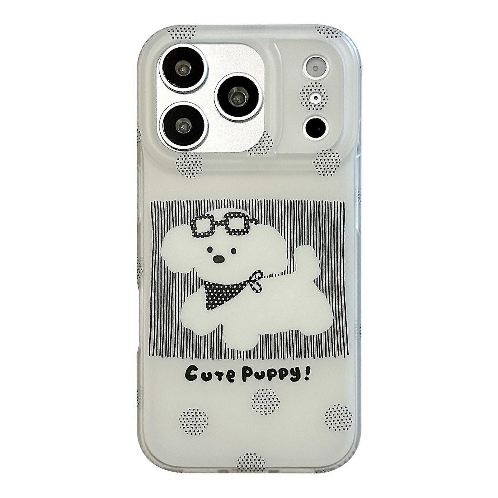 Glasses Dog Half Coverage IMD Phone Case