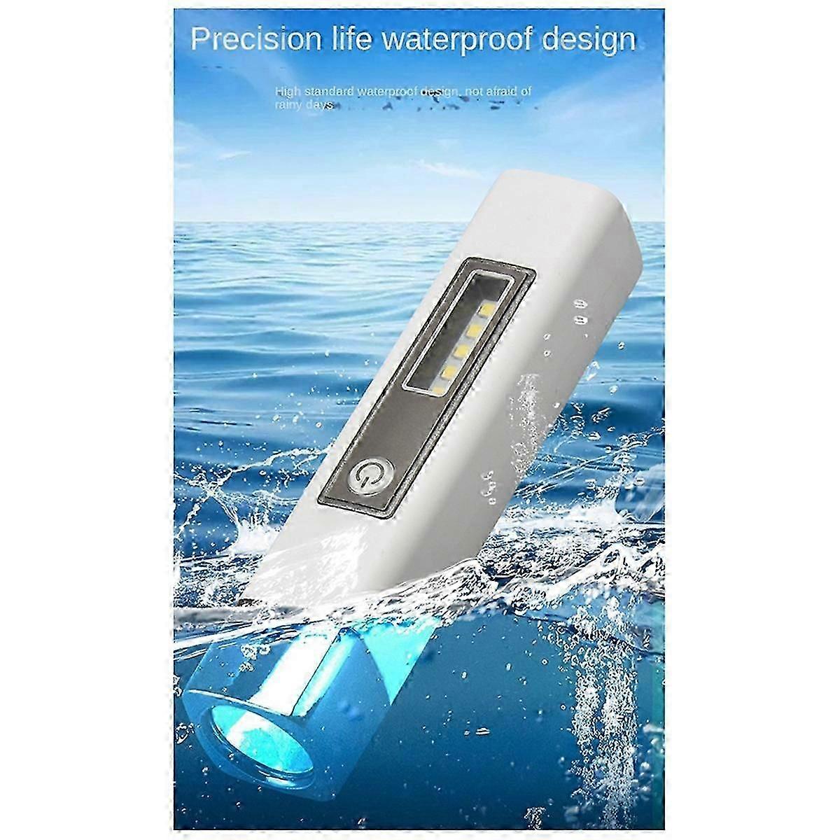 Mini Flashlight Multi-Function Strong Light Flashlight Emergency Power Bank Flashlight Usb Charging Portable Lighting,B