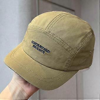 Spring and summer short brimmed sports baseball cap, outdoor sun hat, versatile American retro duckbill cap