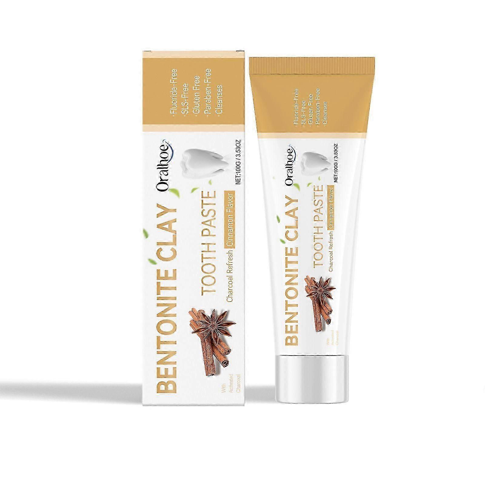 Hydroxyapatite Toothpaste, Bentonite Clay Toothpaste, Fluoride-Free Toothpaste for Sensitive Teeth, Gentle and Effective Formula