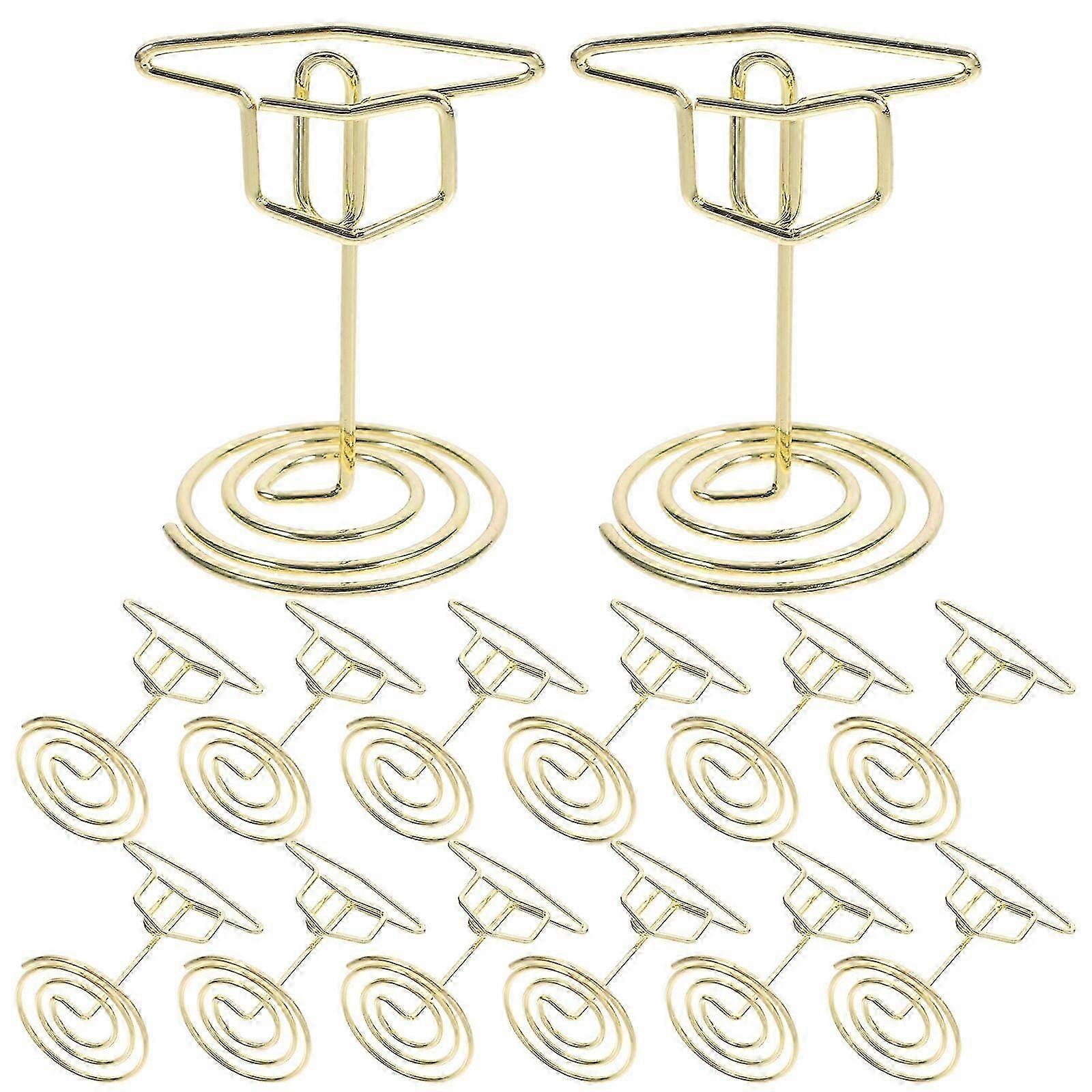 Graduation Cap Mini Menu Clips for Party Table Display 75Pcs