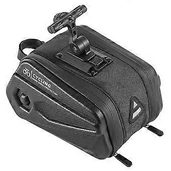 Kaesi 2,6 l Fahrradtasche mit großem Fassungsvermögen Night Reflection einstellbar Einfach zu installieren wasserdichte EVA-Radsport-Hartschalen-Fahrrad-Satteltasche für Mountainbike
